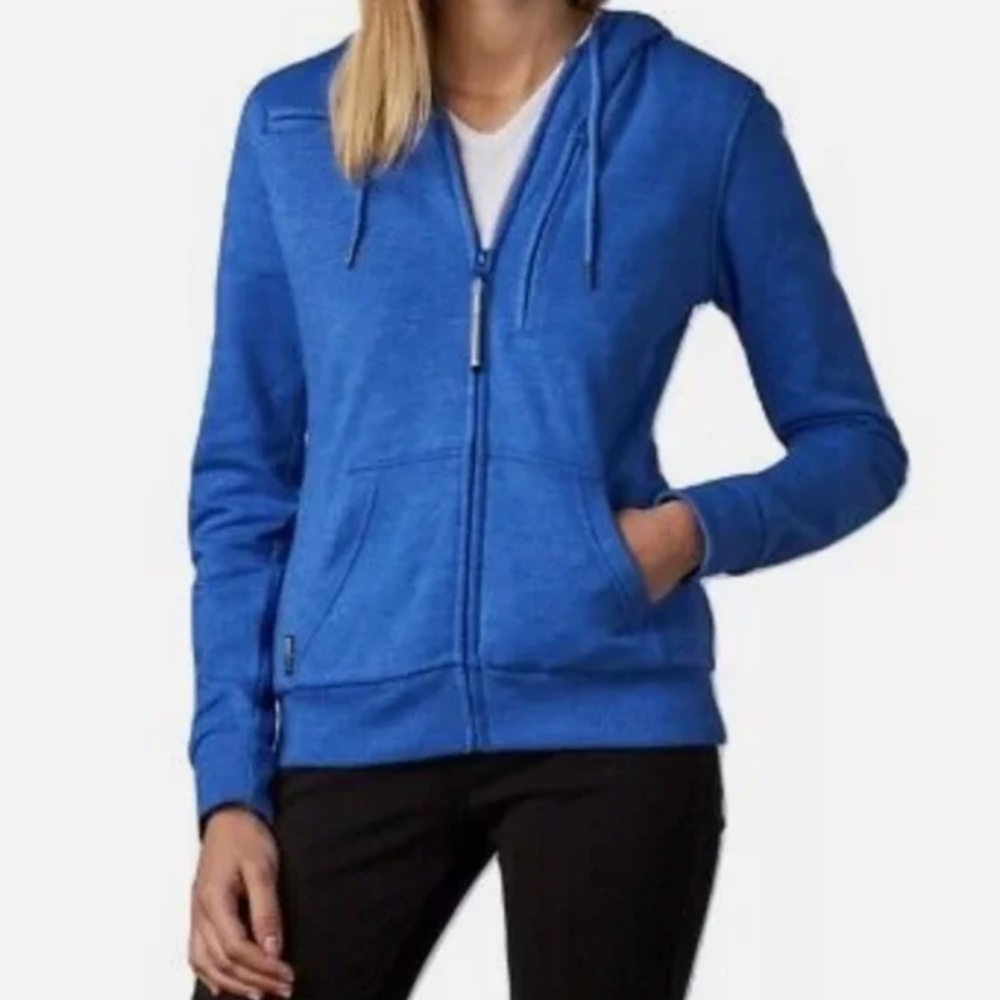 Baubax Travel Sweatshirt with neck pillow.
